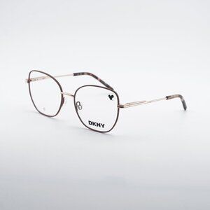 DKNY DK1034 272 Eyeglasses Taupe/Rose Gold 51mm Square Frame